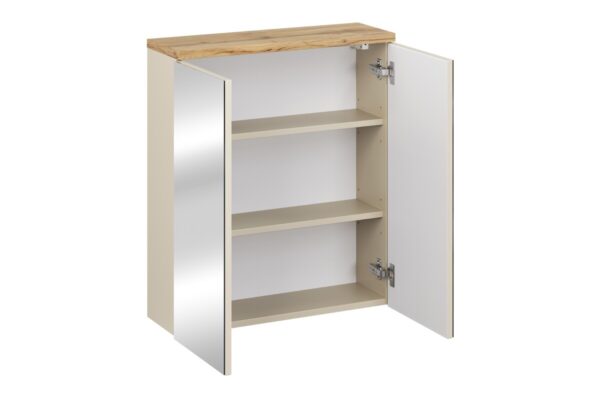 Szafka z Lustrem 60cm 2 Drzwi (3) BALI kaszmir
