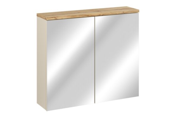 Szafka z lustrem 80cm BALI kaszmir 2 drzwi (1)
