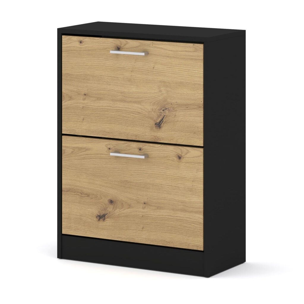 IGA 2D SzafkaNaButy Czarna Artisan skos