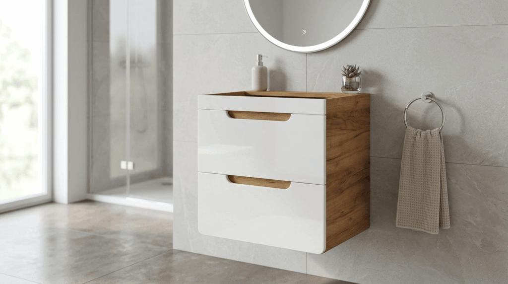 Szafka łazienkowa pod umywalkę ARUBA White 50cm 2S