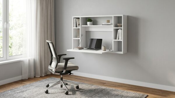 biurko wiszace 94 cm muse bialy mat generated