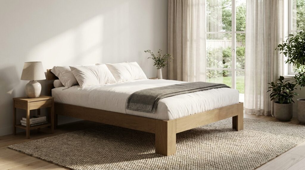 lozko dwuosobowe flagg 120cm jesion lite drewno