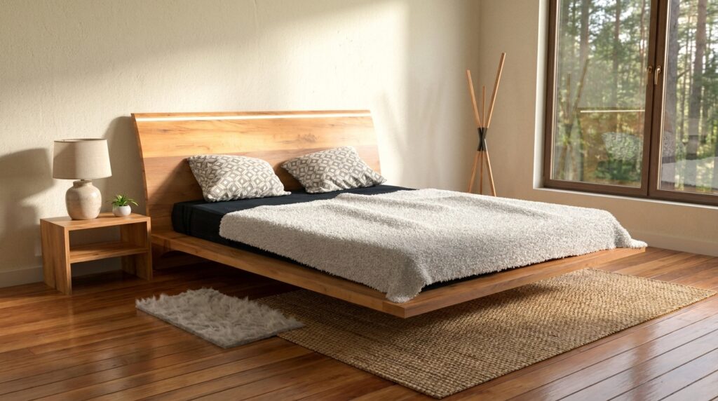 lozko ray 120cm dab lite drewno