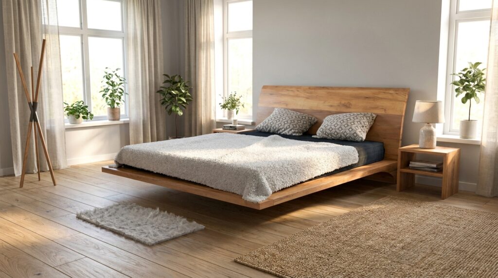 lozko ray 120cm jesion lite drewno