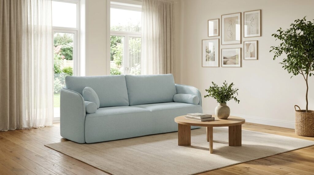 sofa rozkladana elena 3dl 195cm jasny niebieski generated