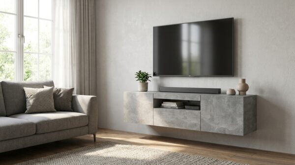 szafka rtv aura 150 cm wiszaca lub stojaca beton generated