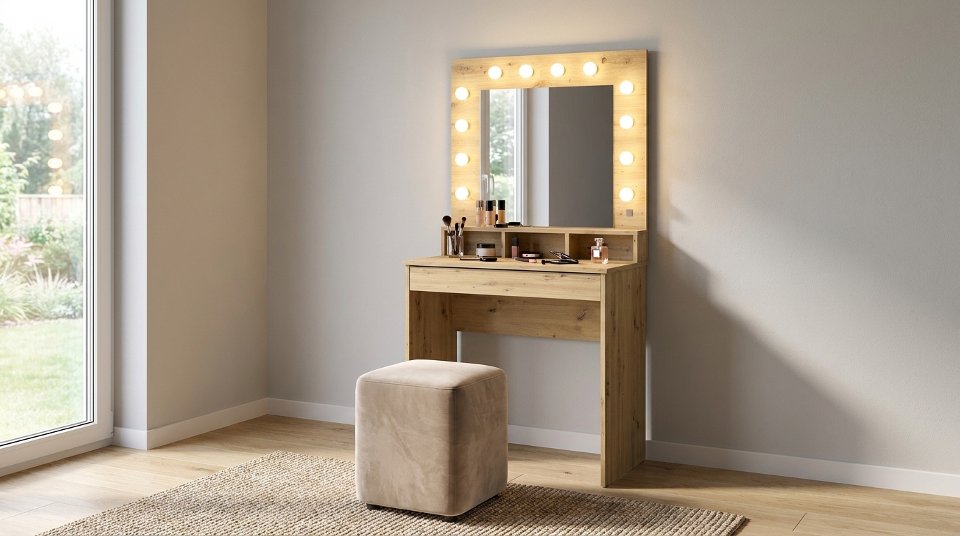 toaletka broadway 80cm dab artisan z oswietleniem led generated