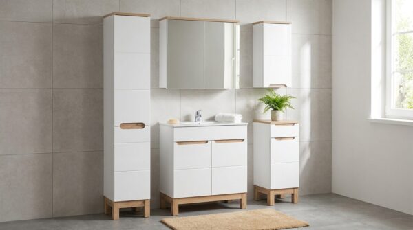 zestaw mebli lazienkowych bali white 80 cm szafka z umywalka slupek 2d szafka gorna boczna i z lustrem generated
