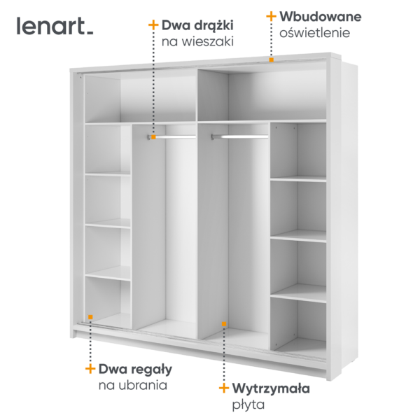 Szafa AR14BIP na białym tle funkcje