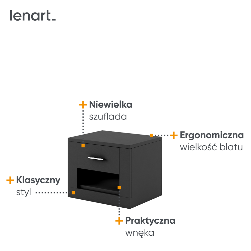 Szafka nocna AR7C funkcje