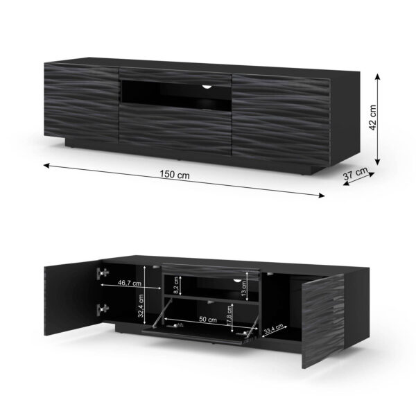 AURA 150 stojaca wymiary