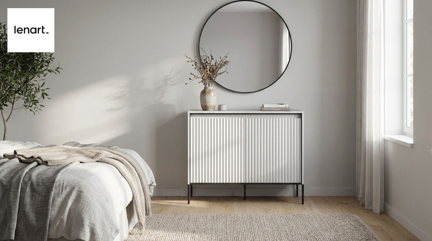 Komoda Trend 02 98cm białyczarny