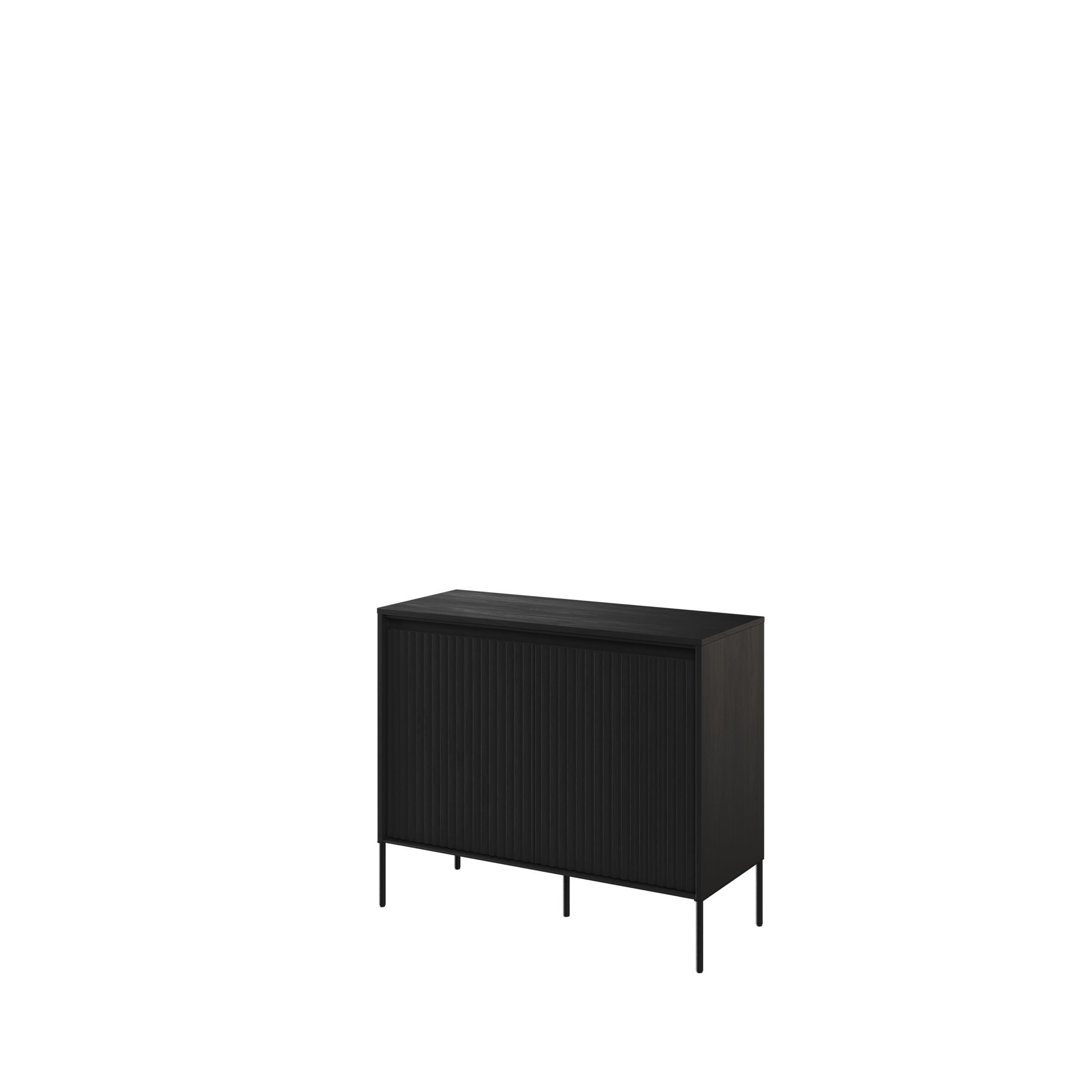 komoda 2d czarny