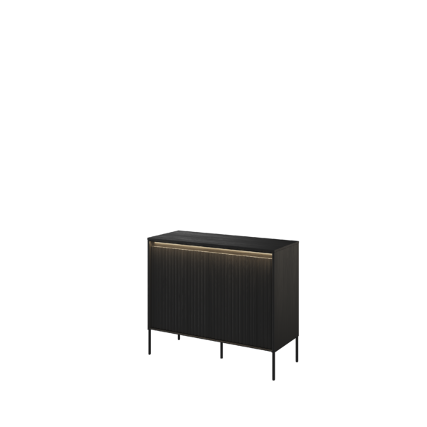 komoda 2d czarny