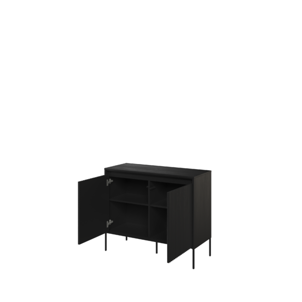 komoda 2d czarny
