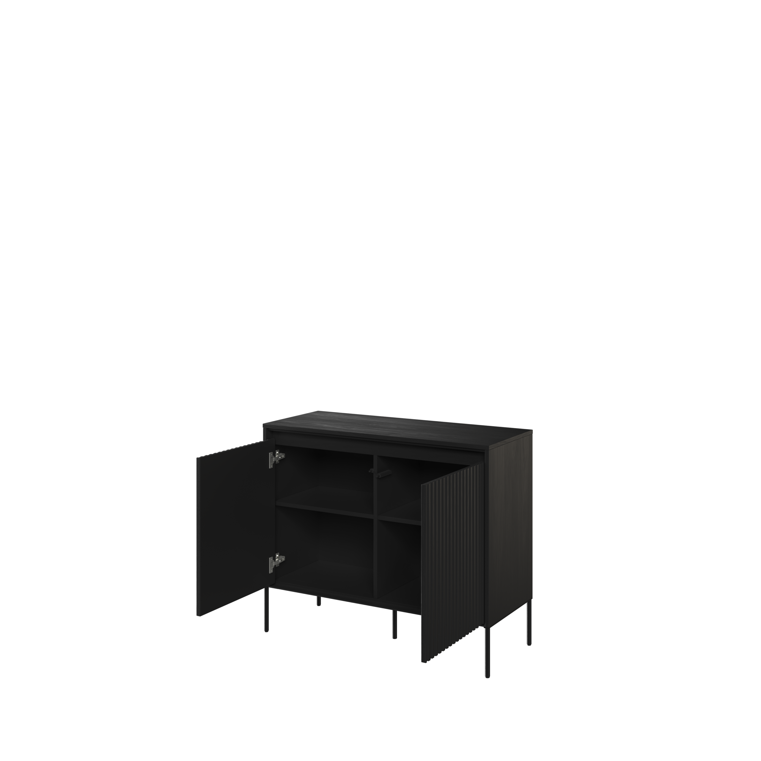 komoda 2d czarny