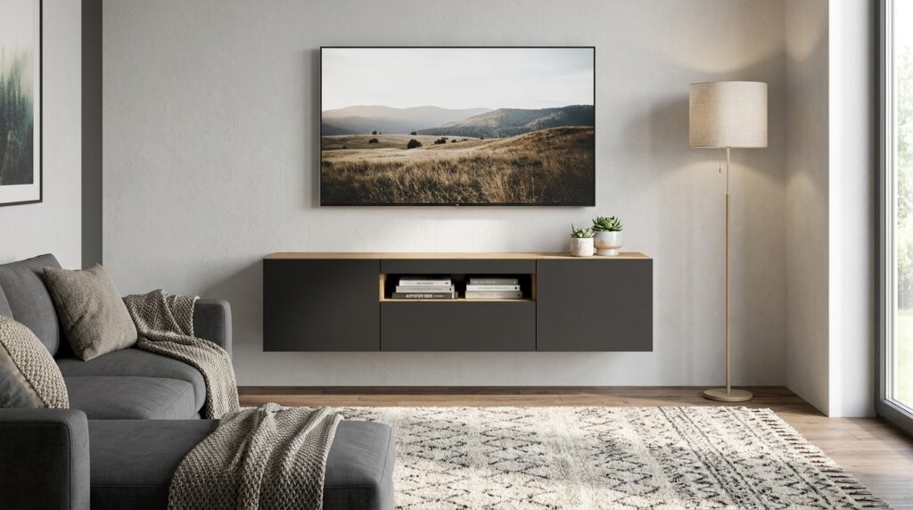 szafka rtv aura 150 cm dab artisan czarny matuniwersalna