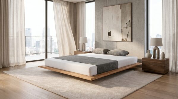 lozko dwuosobowe flat 140 cm buk lite drewno generated