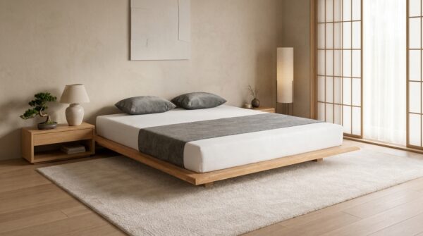 lozko dwuosobowe flat 180 cm jesion lite drewno generated